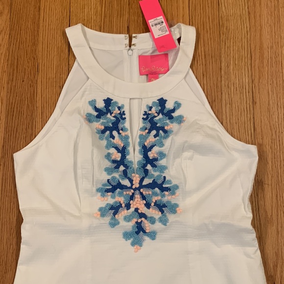 NWT Lilly Pulitzer white halter shift - Picture 2 of 5